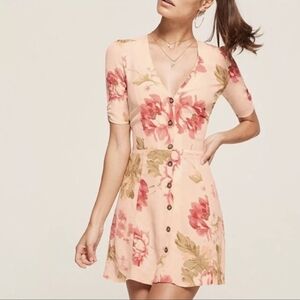 Reformation floral Bethany mini dress